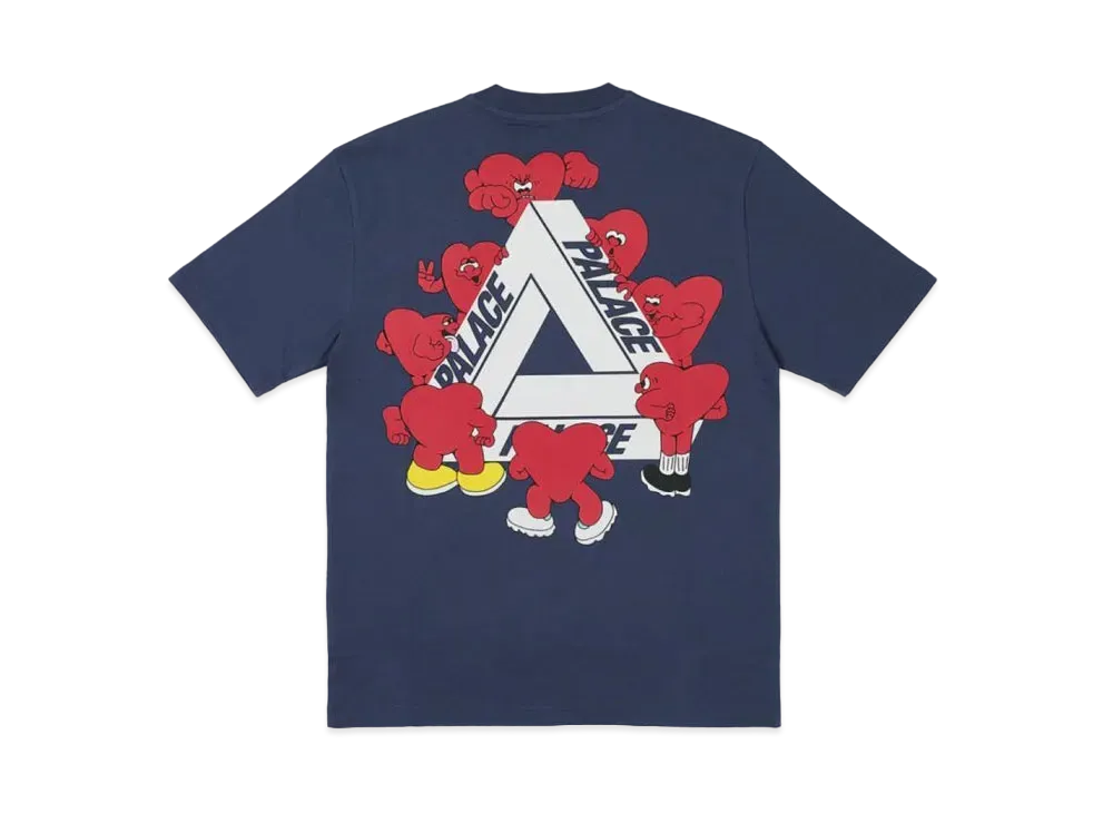PALACE Tri-Hearts T-Shirt "Navy"