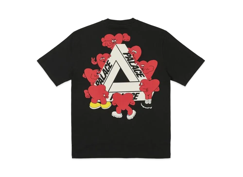 PALACE Tri-Hearts T-Shirt "Black"