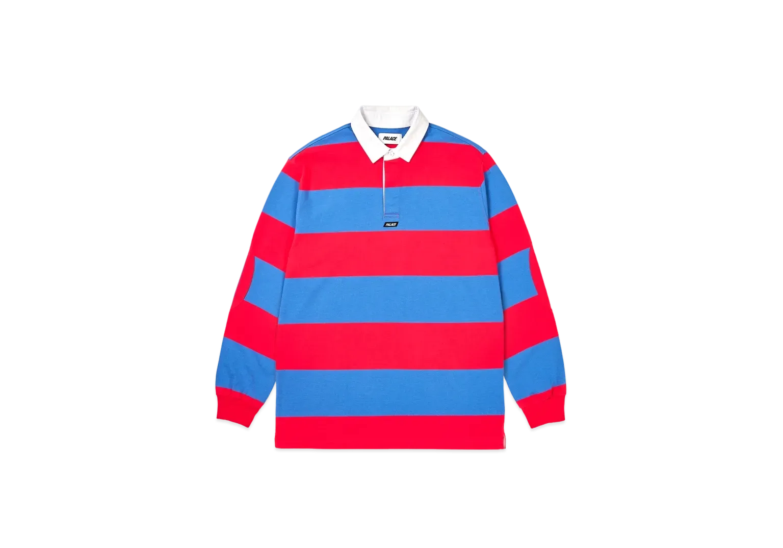 Palace Elbow Stripe Rugby "Blue Red"