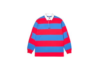 Palace Elbow Stripe Rugby "Blue Red"