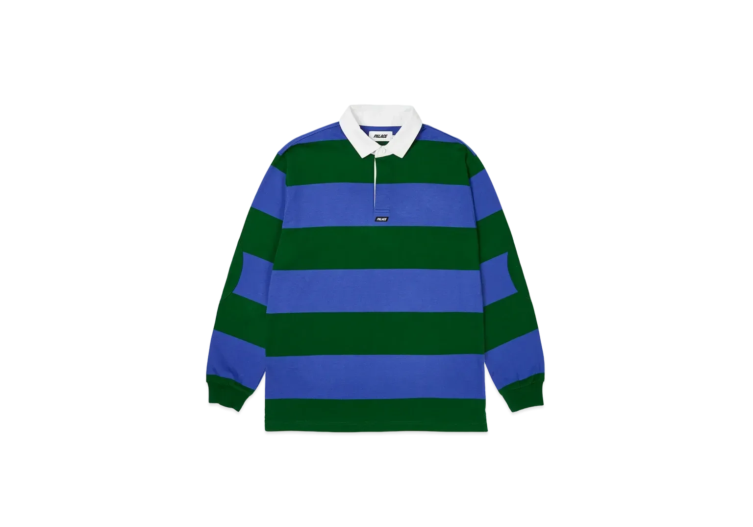 Palace Elbow Stripe Rugby "Blue Green"