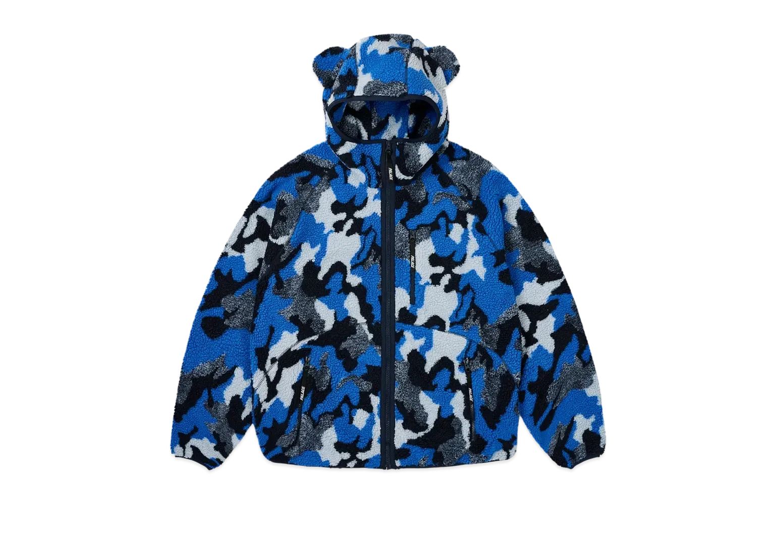 PALACE Teddy Fleece Jacket "Blue Camo"