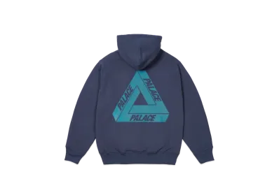 PALACE Bit Grippy Tri-Ferg Hood "Navy"