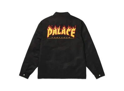 PALACE x THRASHER Coach Jacket "Black"