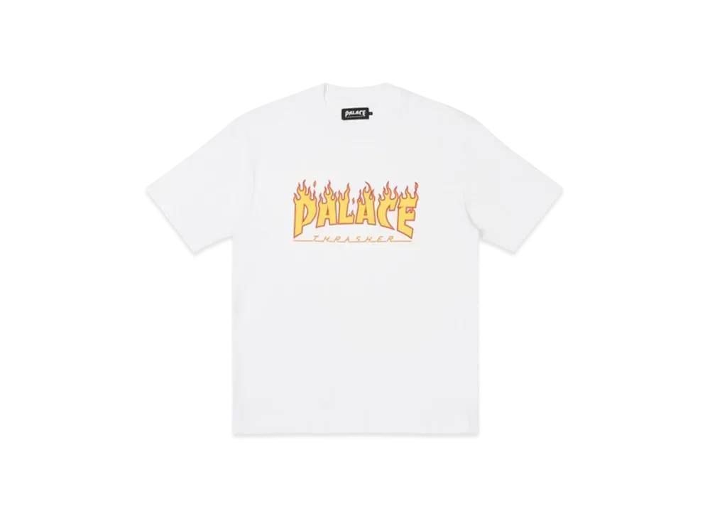 PALACE x THRASHER T-Shirt "White"