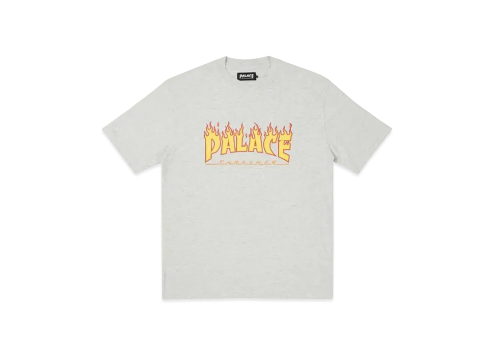PALACE x THRASHER T-Shirt "Grey"