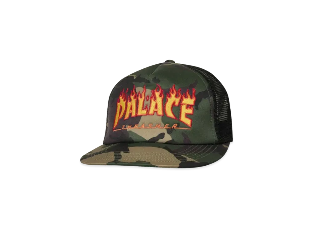 PALACE x THRASHER Trucker Hat "Camo"