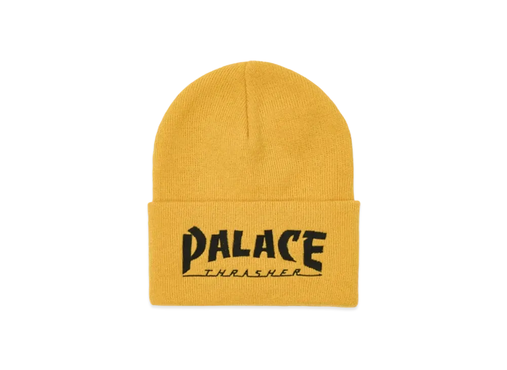 PALACE x THRASHER Beanie "Mustard"