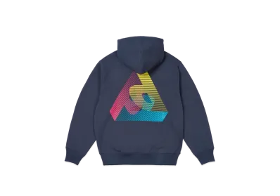 PALACE 3P Fade Hood "Navy"