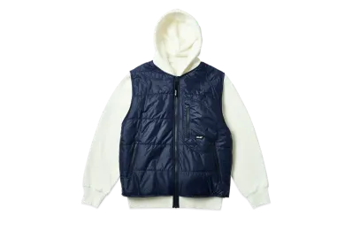 Palace Reversible Vest Hood "Soft White"