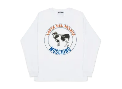 PALACE / Moschino Cow Longsleeve "White"