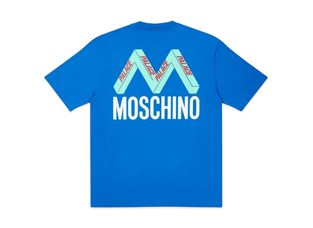 PALACE / Moschino T-Shirt "Blue"