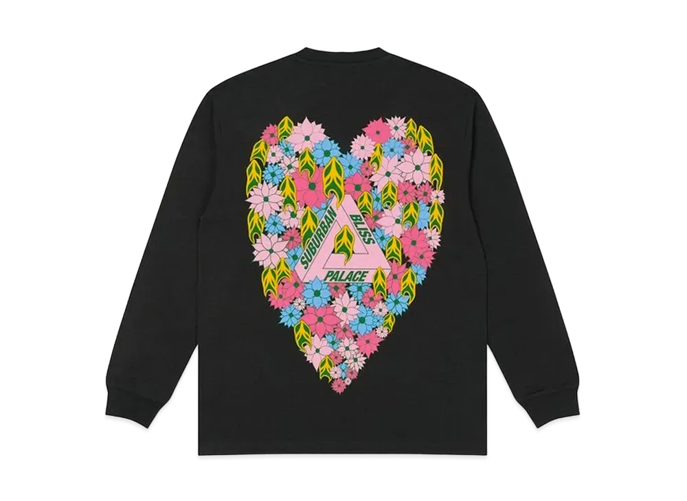 PALACE Suburban Bliss Peace and Love Longsleeve "Black"