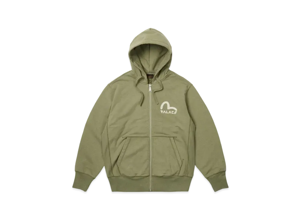 PALACE Evisu Hoodie "Olive"