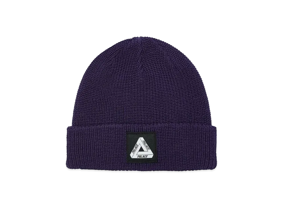 PALACE Tri-Ferg Patch Beanie "Purple"