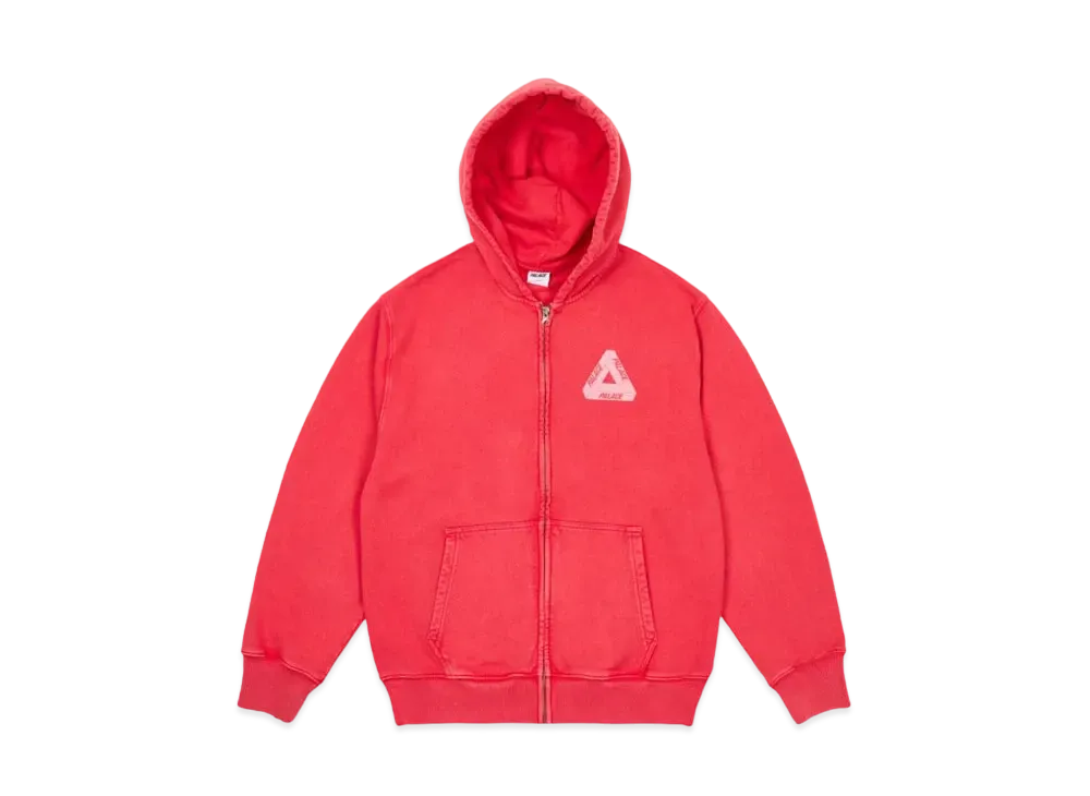 PALACE Pigment Wash Tri-Ferg Hood "Red"
