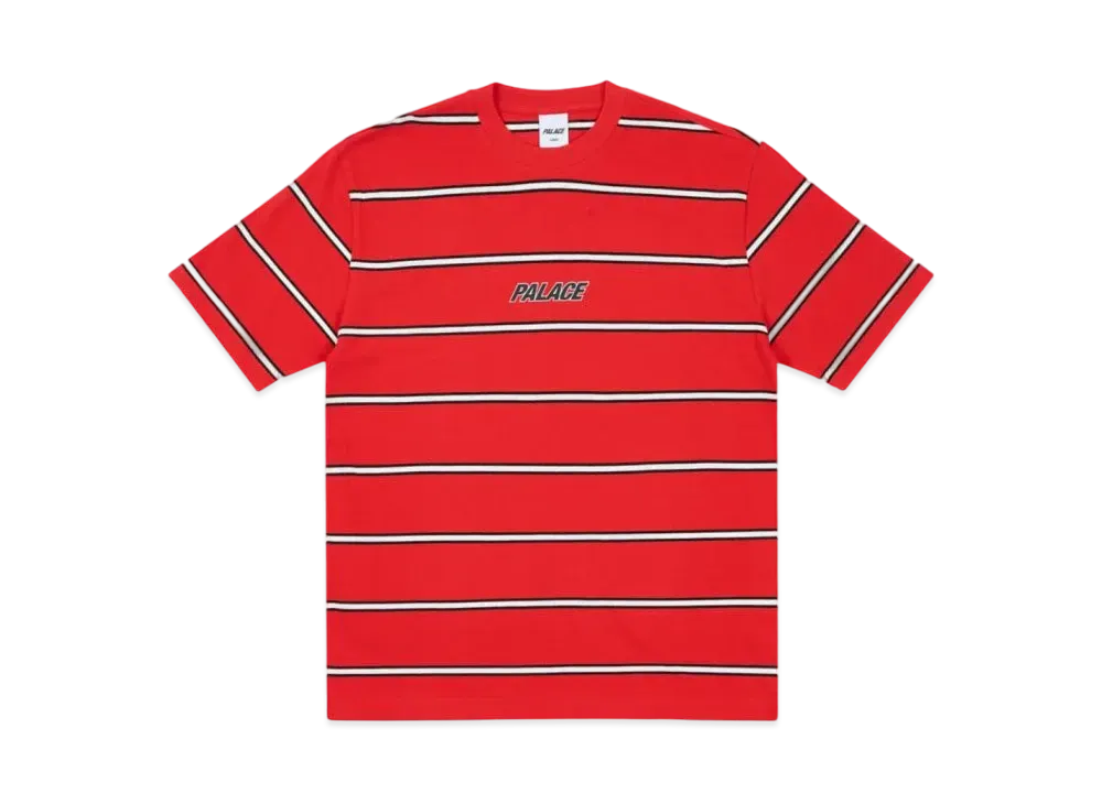 PALACE Duo Stripe T-Shirt "Truest Red"