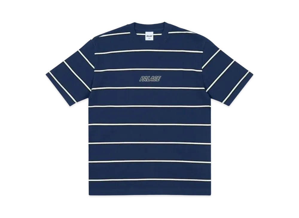 PALACE Duo Stripe T-Shirt "Navy"