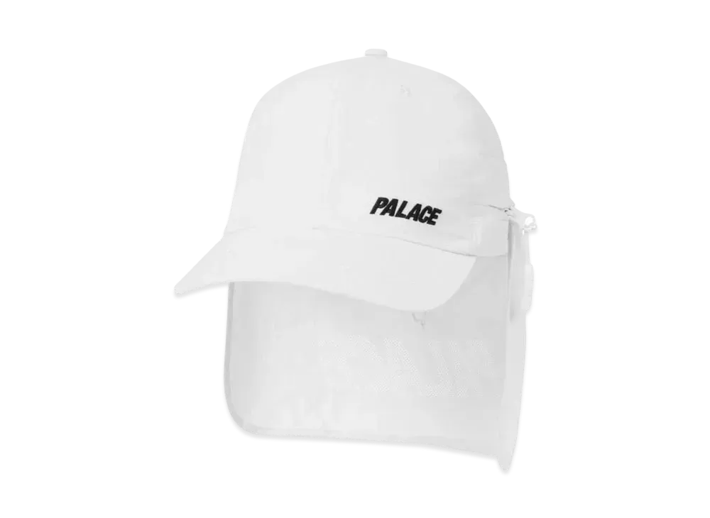 PALACE Font Shell Neck Saver 6-Panel "White"