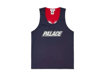 PALACE Mesh Reverso Border Vest "Navy"