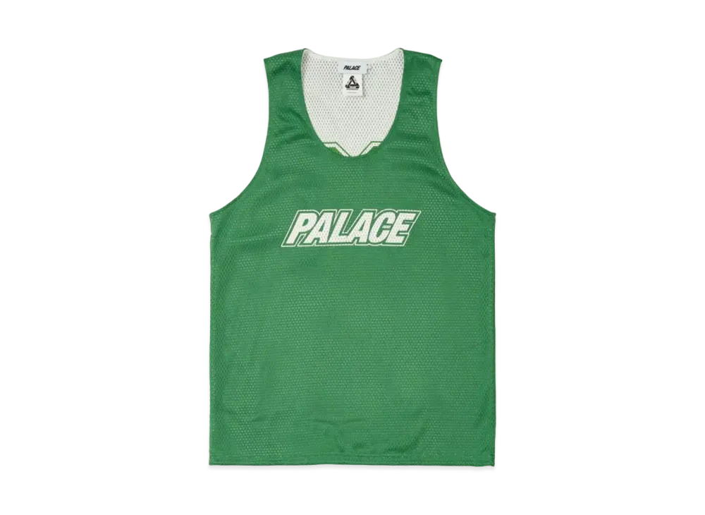 PALACE Mesh Reverso Border Vest "Green"