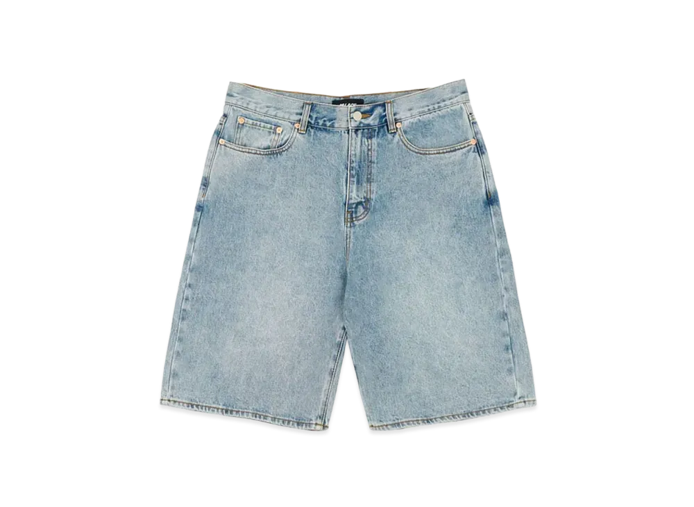PALACE Jean Short "Light Stone Wash"
