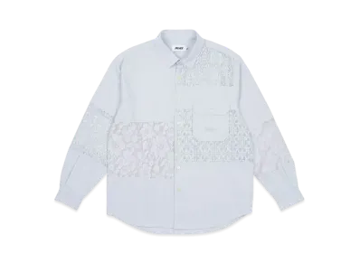 PALACE Crochet Patchwork Shirt "Blue"