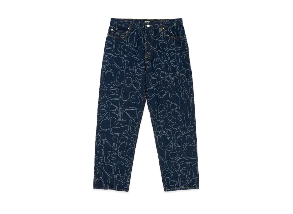 PALACE P45 Splat Jean "Indigo"