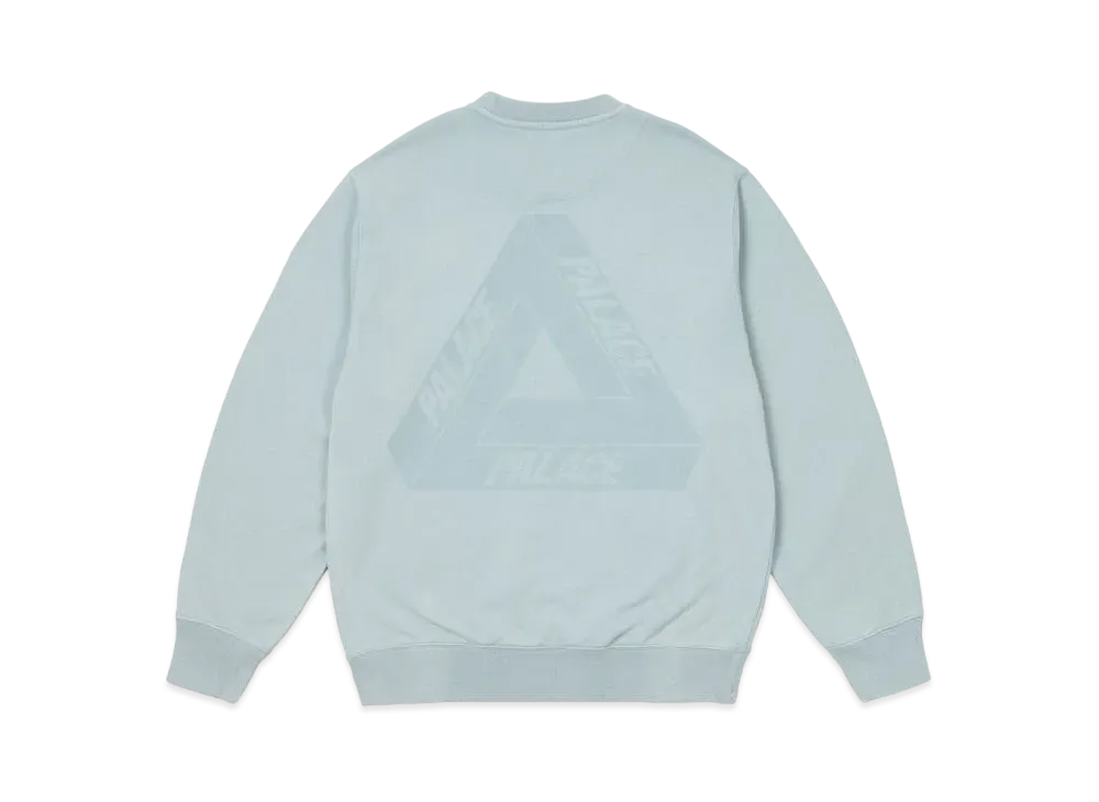 PALACE Spray Tri-Ferg Crew "Hazy Blue"