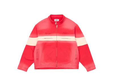 PALACE Washed Moto Jacket "Red"