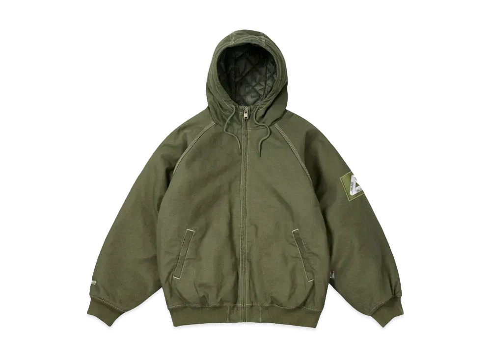 PALACE 10 Oz Hooded Jacket "Olive"