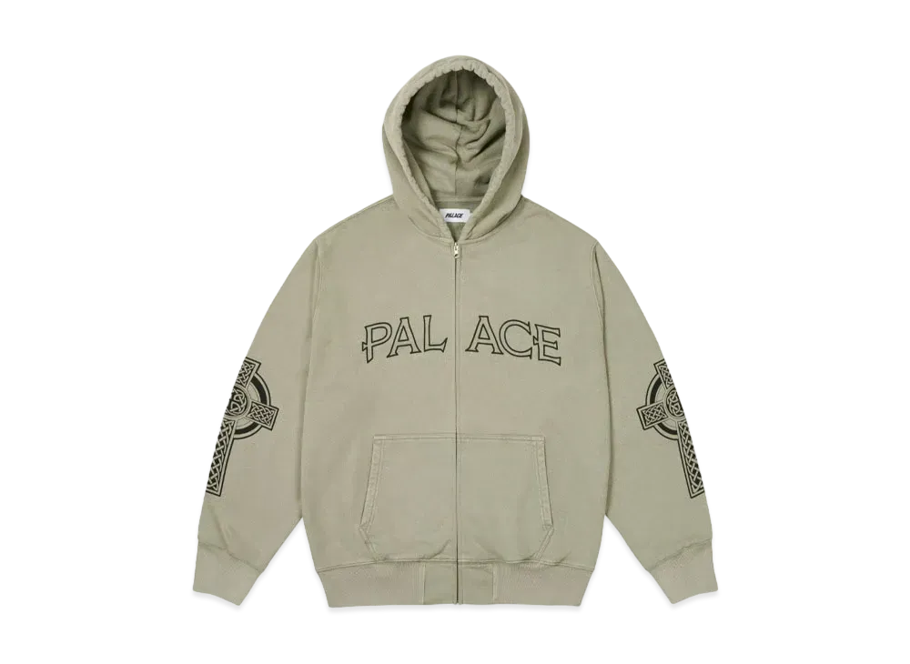 PALACE Celtic Zip Hood "Sage"