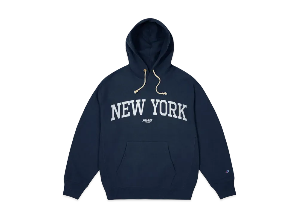 PALACE x Champion Shop Hood "New York Navy"