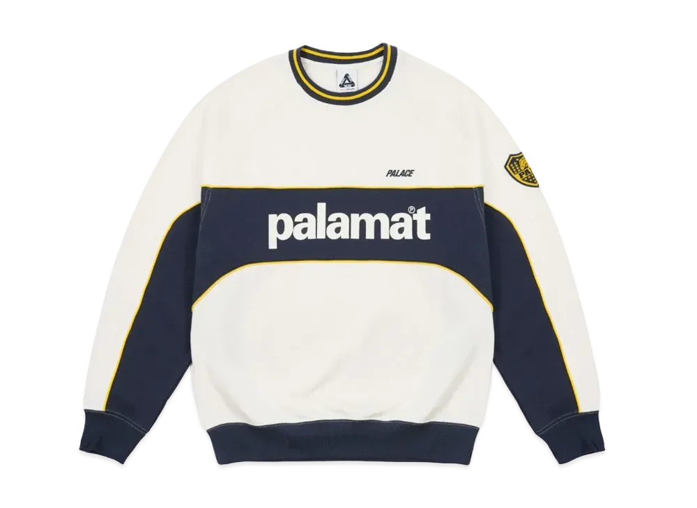 PALACE Palamat Crew "White / Navy"