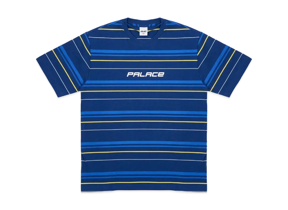 PALACE Multi Striper T-Shirt "Navy"