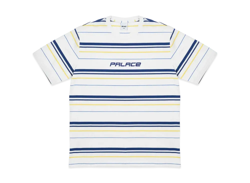 PALACE Multi Striper T-Shirt "White"