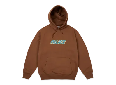 PALACE Font Hood "Brown"
