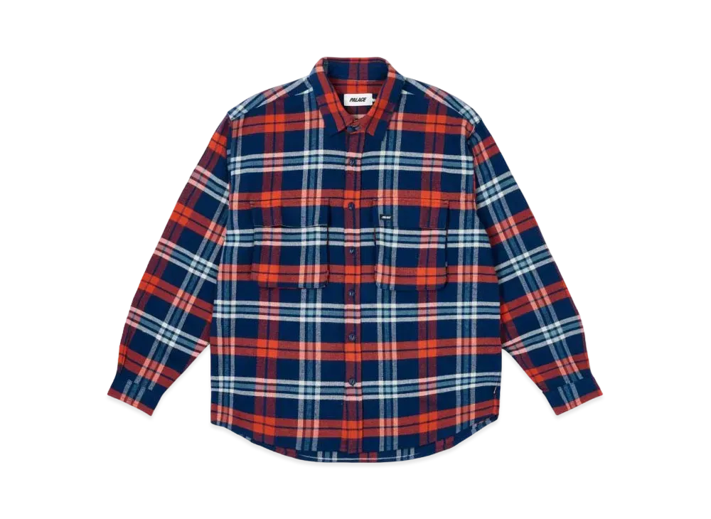 パレス チェック シャツ "バーント オレンジ"