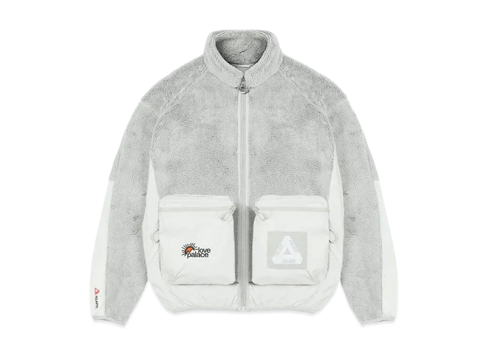 PALACE Polartec High-Loft Teddy Fleece Jacket "White"