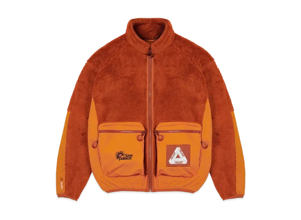 PALACE Polartec High-Loft Teddy Fleece Jacket "Orange"