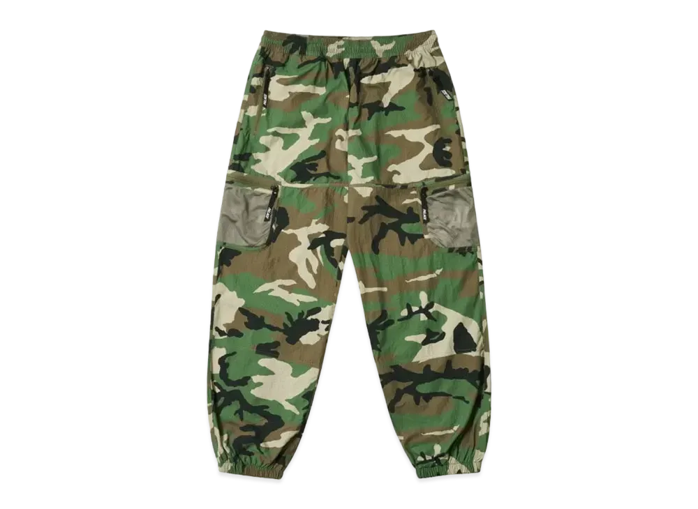PALACE Mesh Pocket Shell Cargo "Woodland"