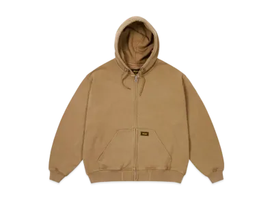 PALACE Triple Stitch Zip Hood Pigment "Brown"