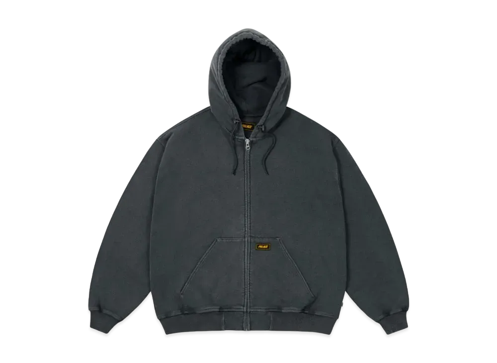PALACE Triple Stitch Zip Hood Pigment "Black"