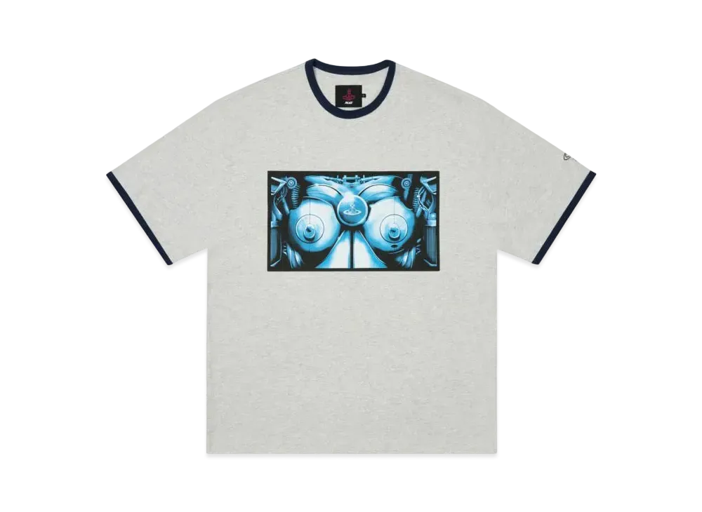 PALACE x Vivienne Westwood Ringer T-Shirt "Grey Marl"