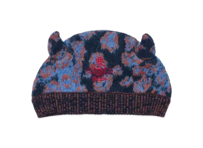 PALACE x Vivienne Westwood Horny Beanie "Pink Leopard"