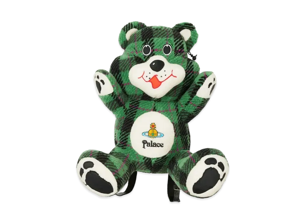 PALACE x Vivienne Westwood Teddy Bag "Green Tartan"