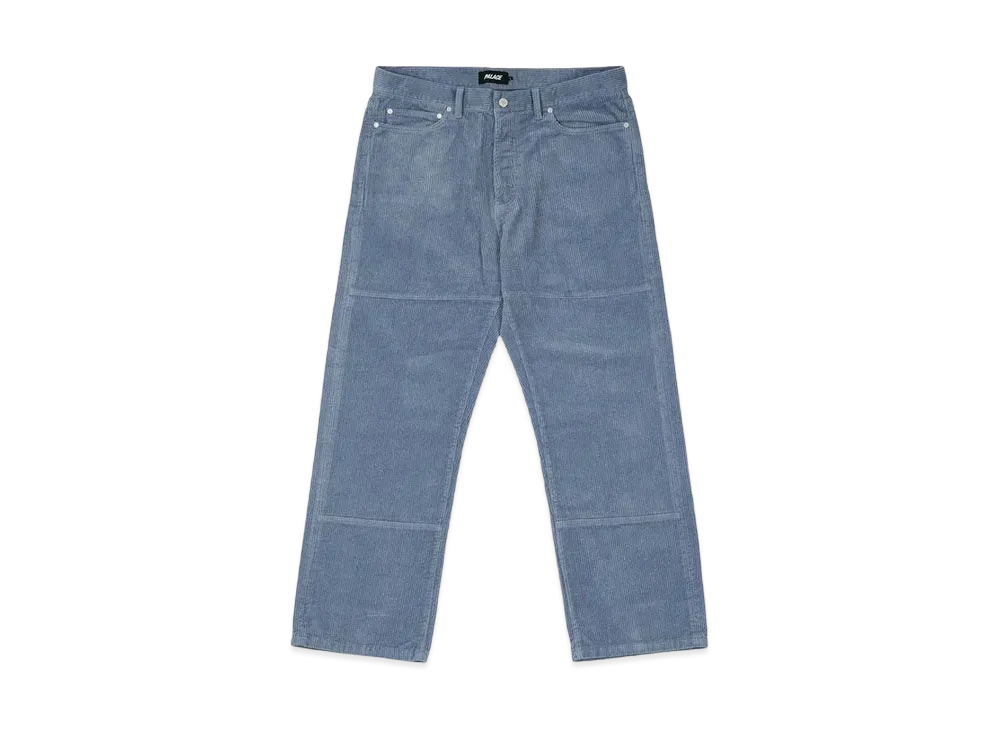 PALACE WASHED CORD TROUSER "Dusty Blue"