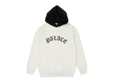 PALACE FAUX FUR HOOD "Grey Marl / Black"