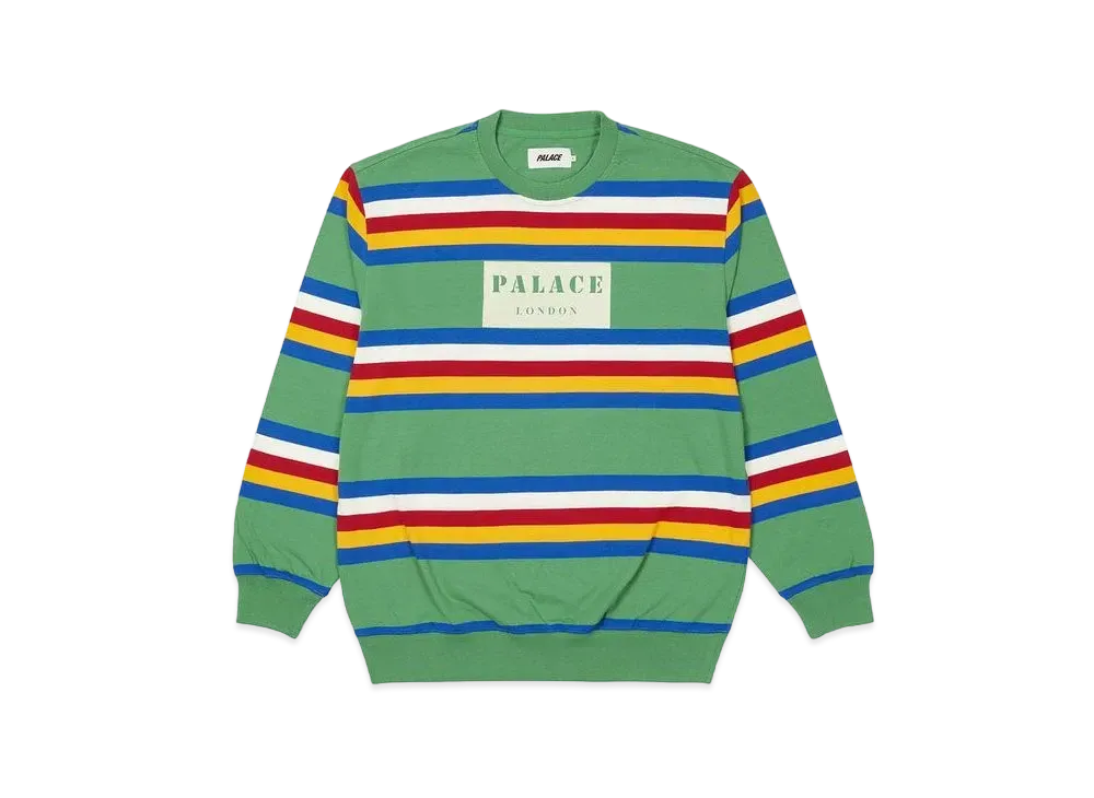 PALACE RAINBOW STRIPE LONGSLEEVE "Green"