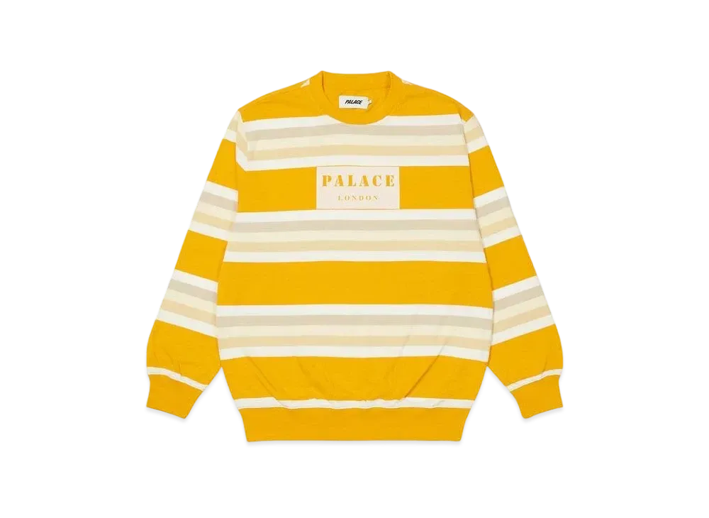 PALACE RAINBOW STRIPE LONGSLEEVE "Yellow"